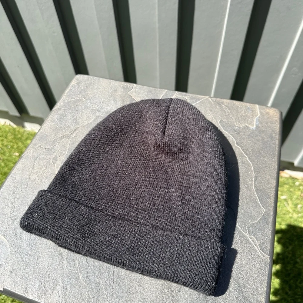 “Sorry Not Sorry” Green Embroidered Black Beanie